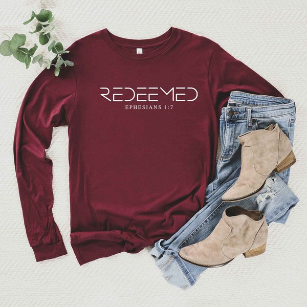 Redeemed Long Sleeve Graphic Tshirt