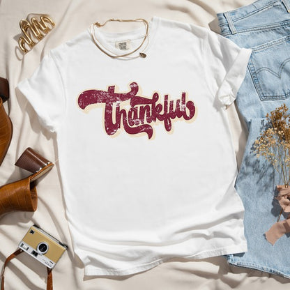 Thankful Retro Garment Dyed Tee